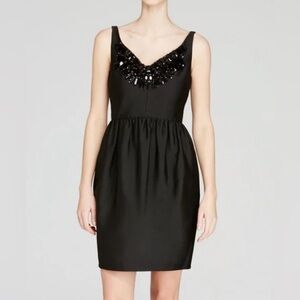 Kate Spade Black Embellished Cocktail Dress